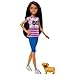 Barbie Ligaya Doll with Pet Dog, from and Stacie to The Rescue Movie Toys, Dark Hair Doll