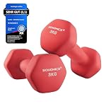 SONGMICS – SONGMICS Hanteln, 2 x 3 kg, Hexagon Kurzhanteln, Neopren-Bes