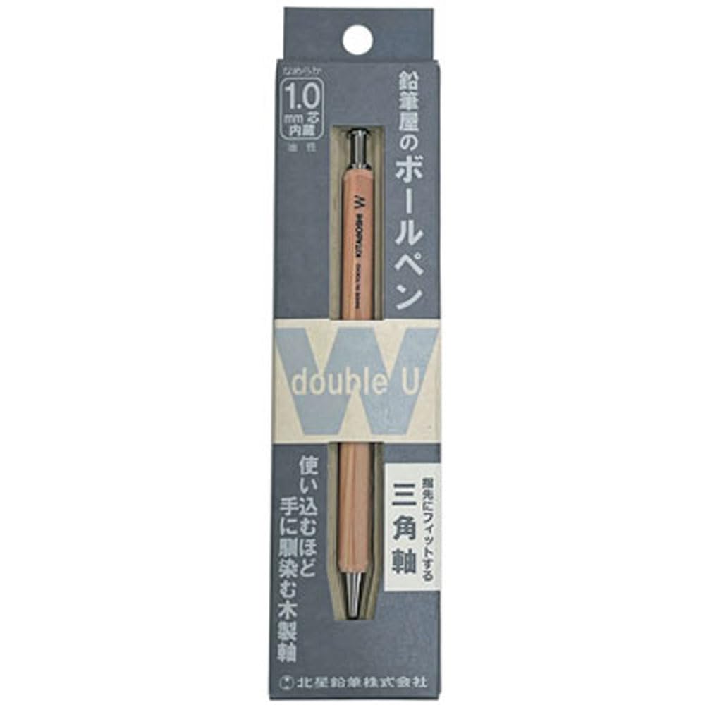 Amazon | 北星鉛筆 油性ボールペン 鉛筆屋のボールペン W 1.0mm 三角軸