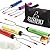SUMPRI Marshmallow Roasting Sticks, Smores Skewers Telescoping Rotating Forks Set of 6 Hot Dog Fire Pit Outdoor Fireplace Campfire Accessories-6 Multicolored 34 Inch Extendable Steel Fork Camping Kit
