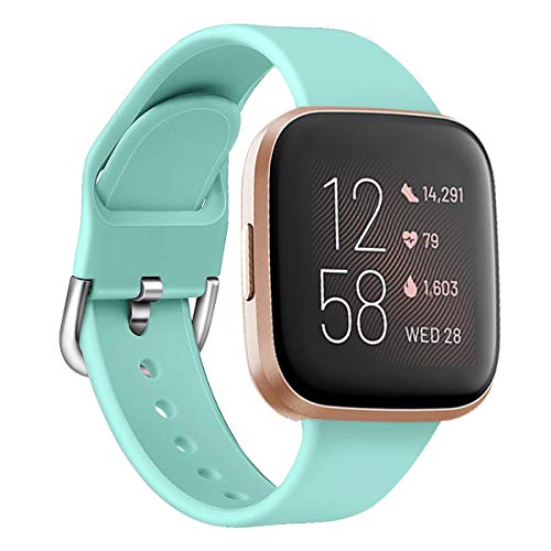 Yango Correa para Fitbit Versa 2/Versa Lite/Versa, Silicona Suave Pulsera con Hebilla de Metal, Respueto de Pulsera para Fitbit Versa 2/Versa Lite/Versa