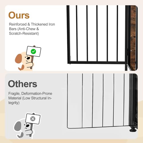 TAVATA-78-Inch-Dog-Crate-Furniture-for-2-Dogs-XXL-Thick-Double-Dog-Cage-Furniture-Large-Breed-Heavy-Duty-Dog-Kennel-Indoor-Crate-for-Large-Dogs-Dog-Crate-TV-Stand