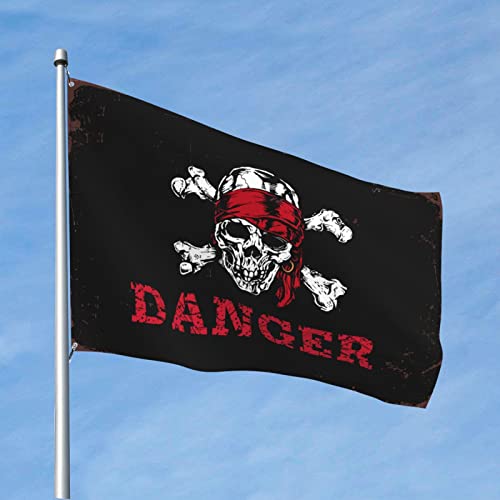 バーアクセサリー 男性用 洞窟 海賊 危険 旗 ドア 装飾 オフィス 装飾 男性用 (サイズ:152X244CM)