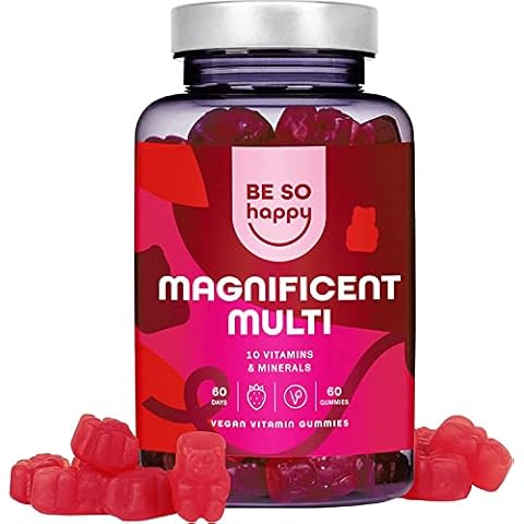 Multivitamin-Gummibärchen | 60 Tage | Für Ihr Immunsystem, Müdigkeit und Erschöpfung | Mit Vitamin A, B6, B12, C, D und E | Vegan, gluten- und laktosefrei Cover