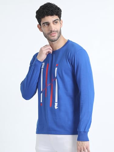 Image of OFFENDERS Mens Exclusive Graphic Printed Round Neck Full Sleeve Premium Tshirt 100% Cotton (Pack of 1)