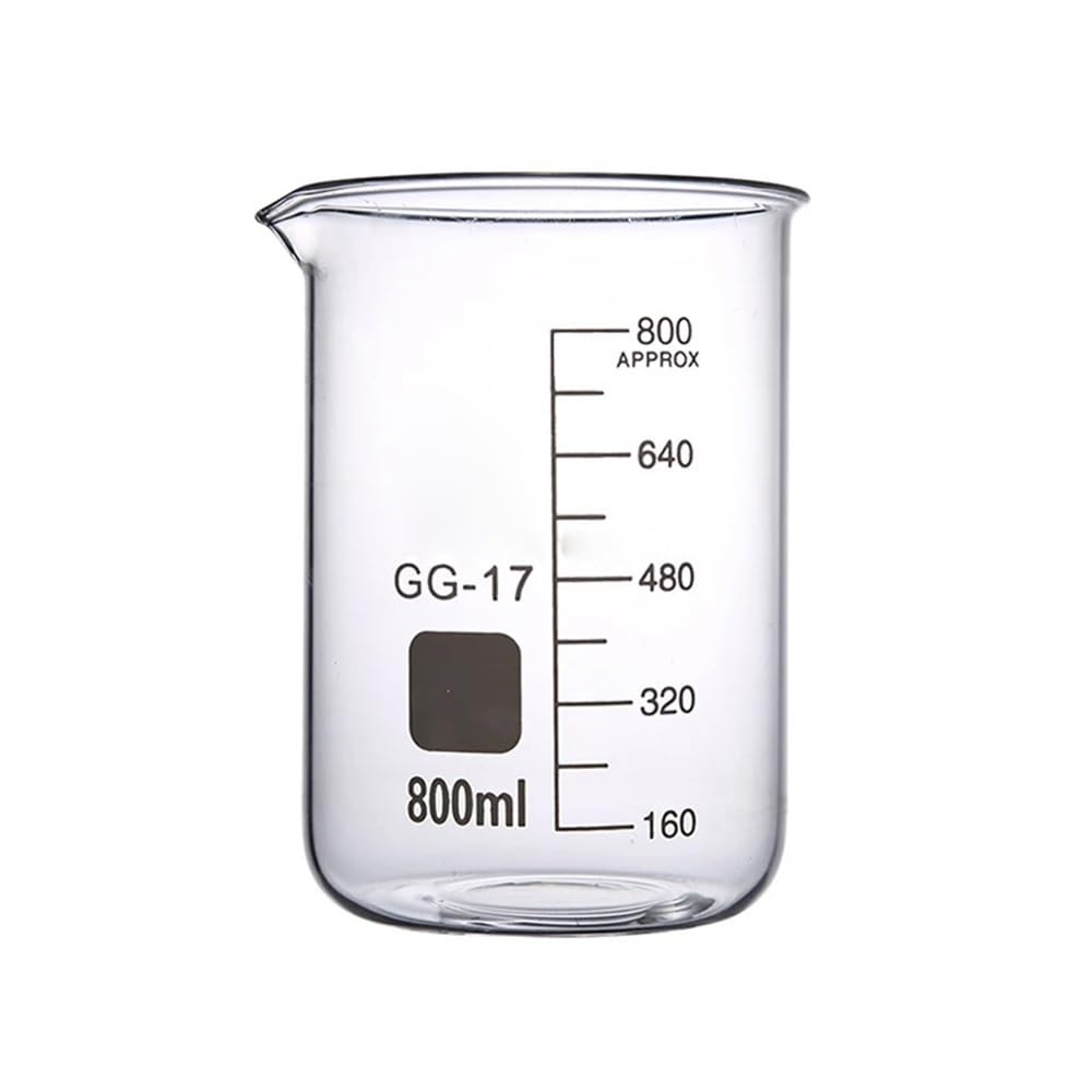 Attrezzature e forniture di laboratorio 1 set di becher in vetro borosilicato da laboratorio, dimensioni delle attrezzature, tazza graduata for