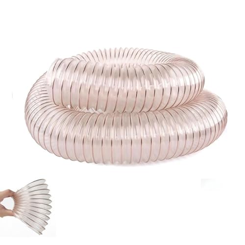 MUGVFVCSQ Flexible Clear Pu Dust Collection Hose With Carbon Steel Wire 2