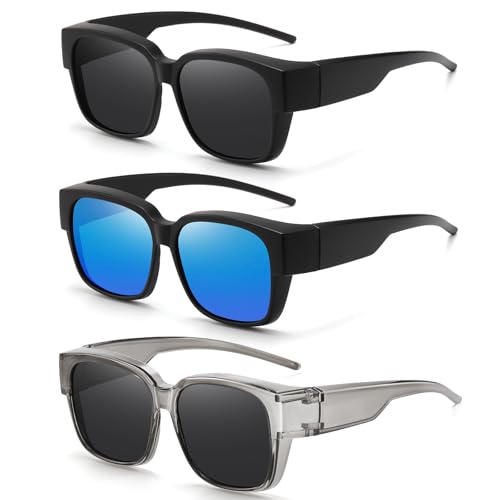 Image of HAOLOTA Polarized Sunglasses Over Glasses Women Wrap-Around Glasses Small Shapes Driving Fishing UV400 Protection