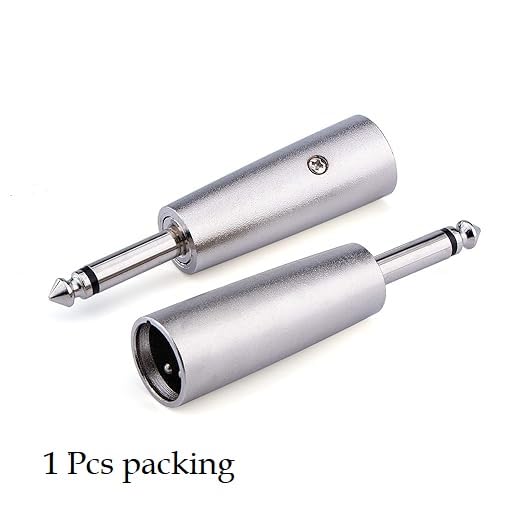 Image of XLR to 1 /4 Inch Male Stereo Adapter [ 1 Piece ]- 6.35mm TS to XRL Male Gender Changer Connector