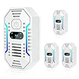 KUWUNG 4 Stück Ultraschall Schädlingsbekämpfer, Mückenstecker, Elektronische Mückenabwehr, Pest Control Repeller für Moskito, Kakerlake, Mäuse, Spinnen, Fliegen, Ohne Chemie