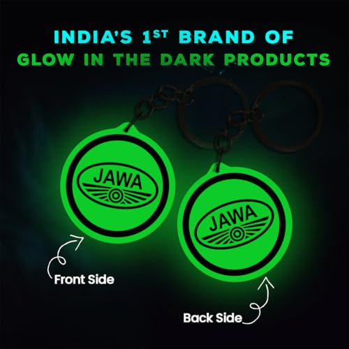 Image of Mi Glow Store Glow in Dark Keychain for Bike Men | Gift for Man | Bike Accessories | Charges in Light Glows in Dark | Key chain for Bike