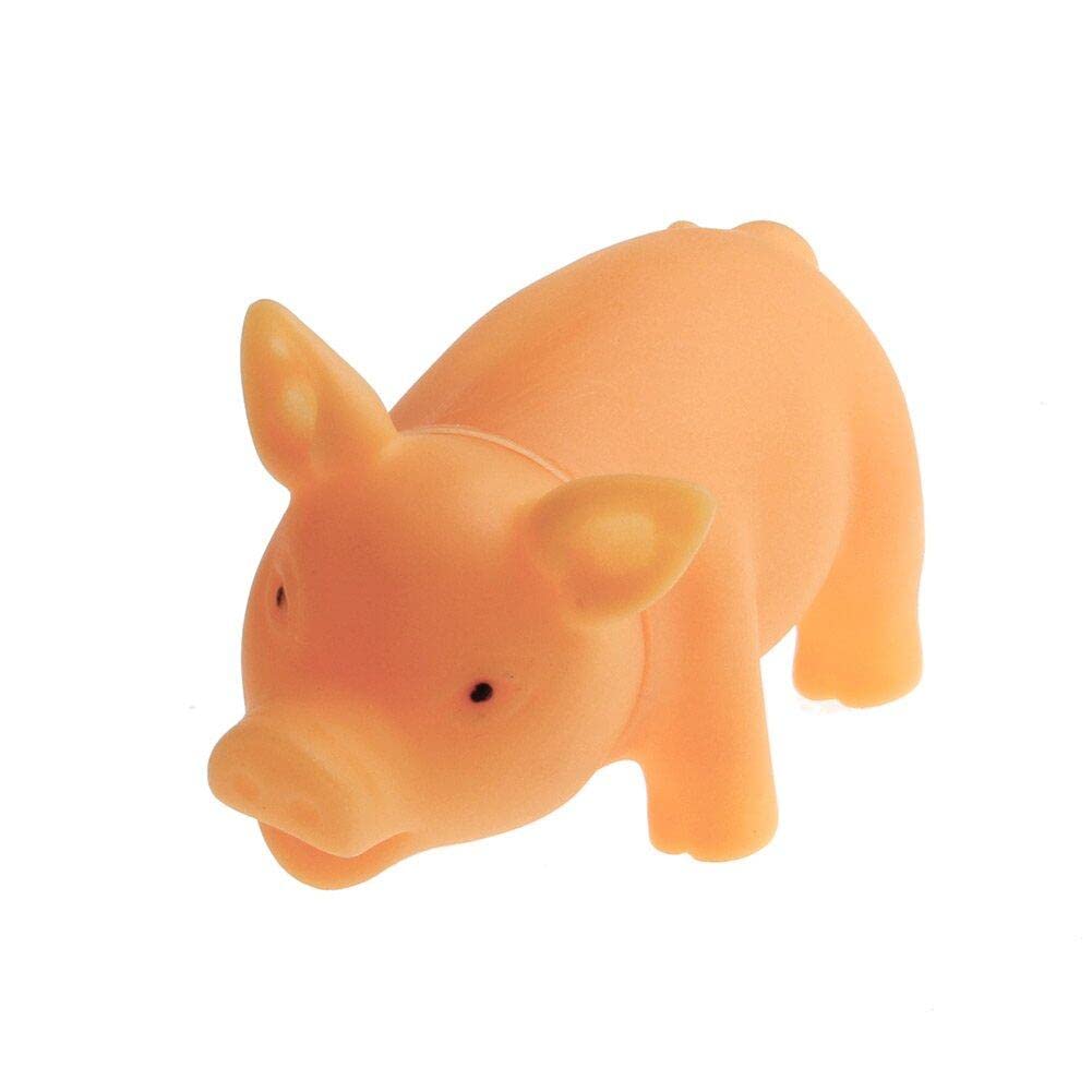 PULABO Pet Puppy Supplies Chew Play Squeaker Squeak Rubber Dog Toy Sound Pig Convenient