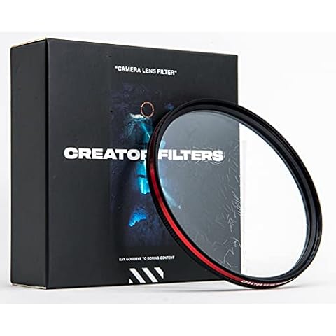 CREATOR FX Fractal Light Flare Lens FilterLight Refracting FX Filter for CameraSpecial Effects Filter for Random Dazzling Light Streaks (82mm) Cover