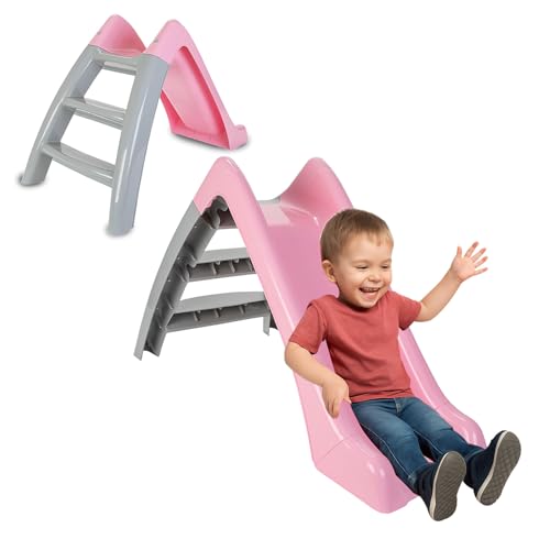 JAMARA 460694 Happy Slide - Tobogán Infantil (para Interior y Exterior, tamaño práctico, Montaje Sencillo)