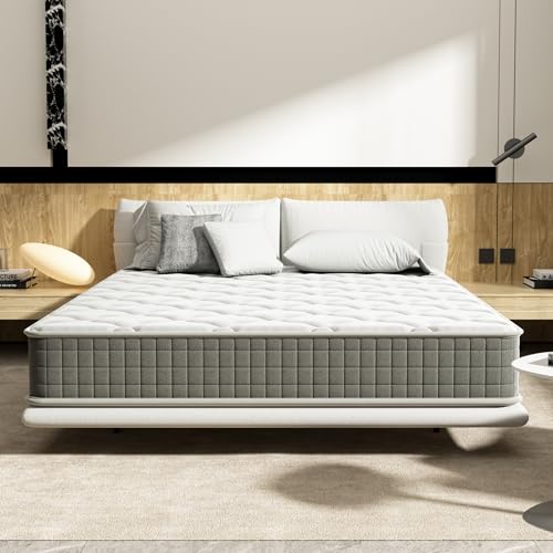 DEWINNER Matelas 140x200 cm Mémoire - Épaisseur 30 cm - Mousse à mémoire de Forme - 7 Zones - Fermeté Moyenne - Soulagement des Points de Pression - Matelas Enfant