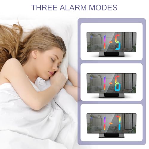 Jxtz WA111B&C Projection Alarm Clock, Digital Alarm Clock thumb #2