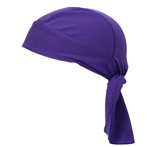 L-Peach Berretto Corsaire Bandana di Cotone Unisex per Ciclismo Traspirante e Pratico Viola