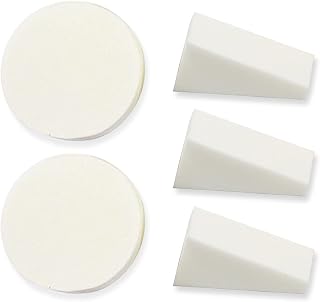 AKH® Make Up Sponges | 5 Pieces | Nail Art Sponges Triangle Make Up Sponges Round Cosmetic Sponge Wedges | Makeup Blending Sponges