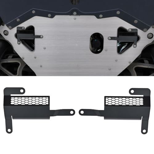 BILLFARO 2PCS Black Underbody Air Deflector,Widebody Air Cooling Ducts Airflow Engine Bay Shield Air Diverters for Corvette C8 Stingray Z51 2020+,for C8 Z06 2023+/E-ray 2024+,Replace 85580653,85580654