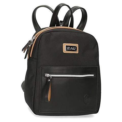 El Potro Chic Mochila Casual Negra 24x28x10 cm Cover