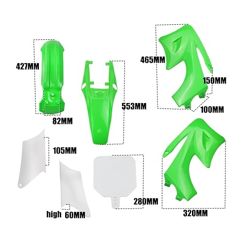 Kits de carénage de couverture de moto ailettes spoiler pour motocross - 7