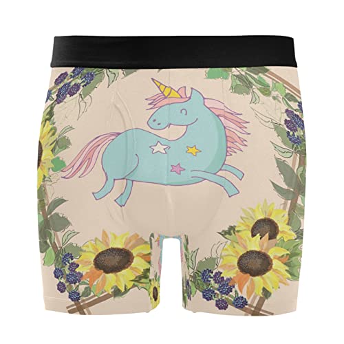 Ropa interior cómoda de hombre con bóxer de girasol para el día a día