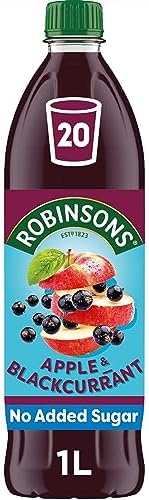 Robinsons Apple and Blackcurrant Squash No Added Sugar, 1L