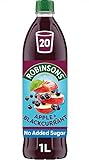 Robinsons Apple and Blackcurrant Squash No Added Sugar, 1L