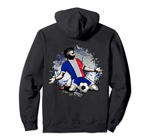 France Soccer French National Flag Proud Football Lovers Art Pullover Hoodie, Black