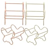 Healeved 4stücke Metall Kosmetikschwammhalter Beauty Schwamm Racks Ei Puder Schwamm Trocknen Ständer Platzsparend Für Und Kosmetikladen