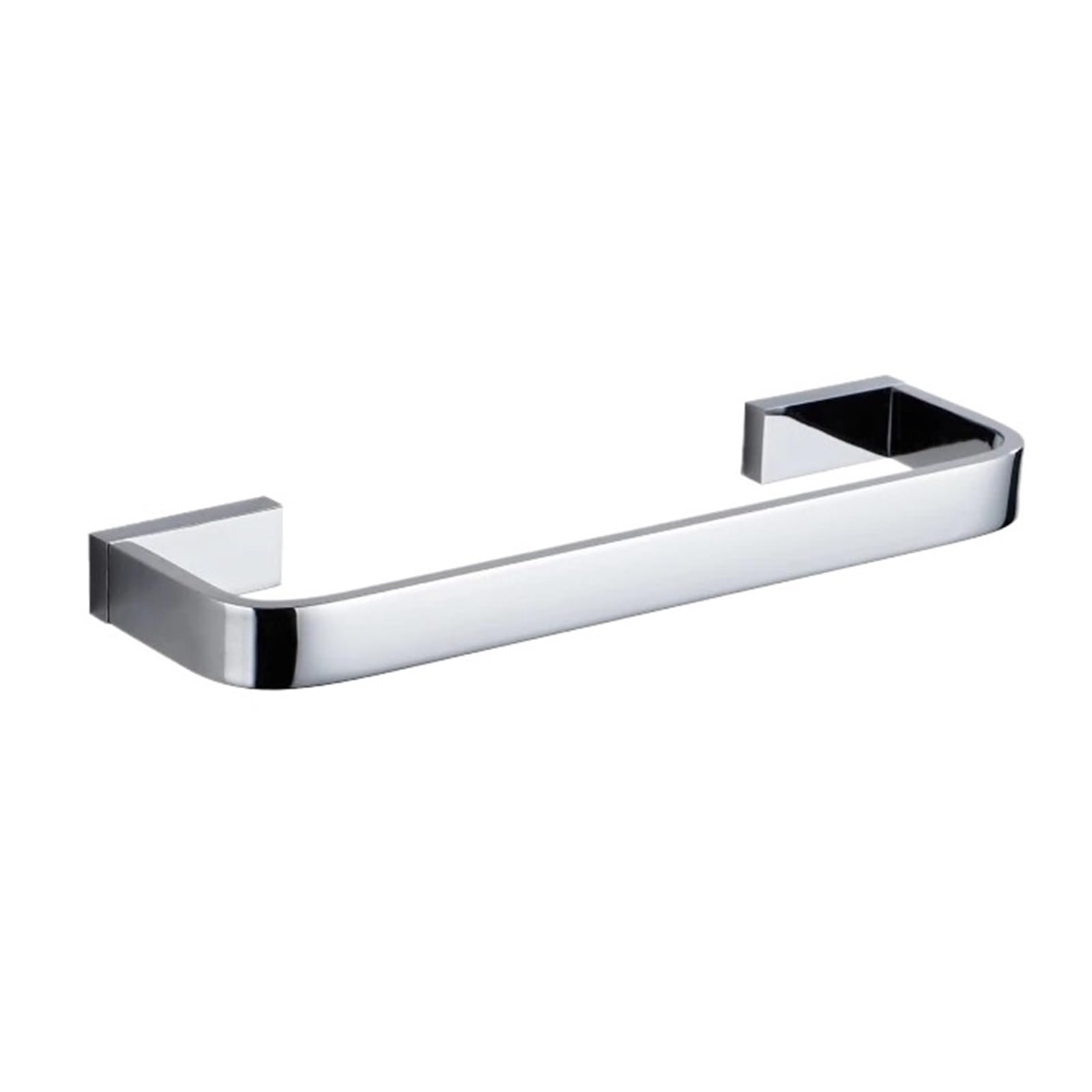 Brass Luxury Towel Holder Bathroom Wall Mount Single Rack Chrome Washroom Accessories Hanger Bar 30-50cm Easy Maintenance(Chrome 30cm)