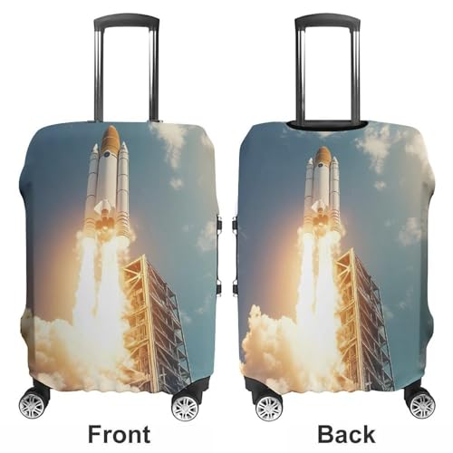 Rocket Launch Travel Luggage Cover Suitcase Protector Baggage Covers for Men Women L3