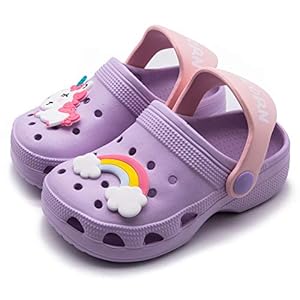 Toddler Little Kids Clogs Slippers Sandals, Non-Slip Girls Boys Clogs Slide Lightweight Garden Shoes Slip-on Beach Pool Shower Slippers