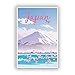 Price comparison product image 2 x 10cm/100mm Japan Fuji Mountain Vinyl Stickers Travel Luggage #10020