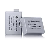 Powerextra 2 Pack Replacement Canon LP-E5 Battery Pack for Canon EOS Rebel XS, Rebel T1i, Rebel XSi, 1000D, 500D, 450D, Kiss X3, Kiss X2, Kiss F