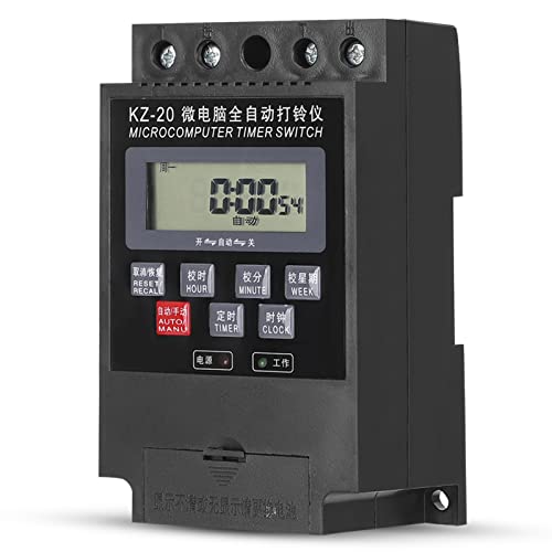 Temporizador programable por microordenador Rosvola de 220V con 20 programas 6