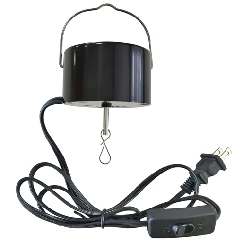 Hippolytusiart Wind Spinner Motor Plug in Electric Powered Slow Rotating Motor Hanging Display Motor for Disco Ball Baby Crib Mirror Ball Spiral Wind Chime Sun Catchers Ornament Garden Decor