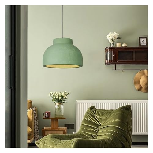 Lampe suspendue LED moderne E27 verte et jaune LWX pour lustre décoratif