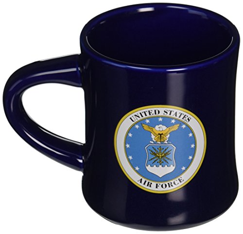 Taza de cerámica azul con logo Air Force miniatura 2