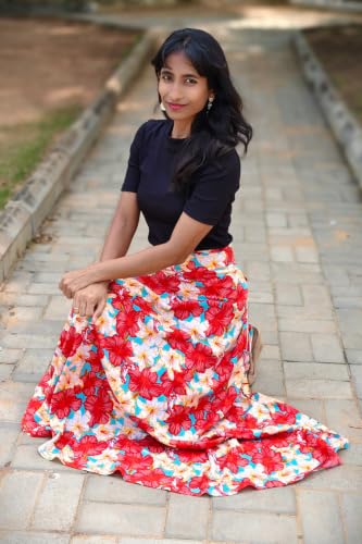 Image of Women's Printed Maxi Wraparound Skirt