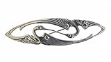 Brosche Kraniche 925 Silber klassisch Jugendstil