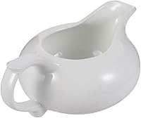 Alipis Ceramic Gravy Boat with Handle - Dripless Sauce Pourer for Salad Dressing, Condiments & Latte Art Cup - Home & Restaurant Essential