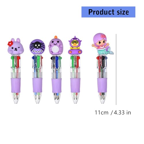 Stylo à bille multicolore 4 couleurs en 1 rétractable pour prise de notes