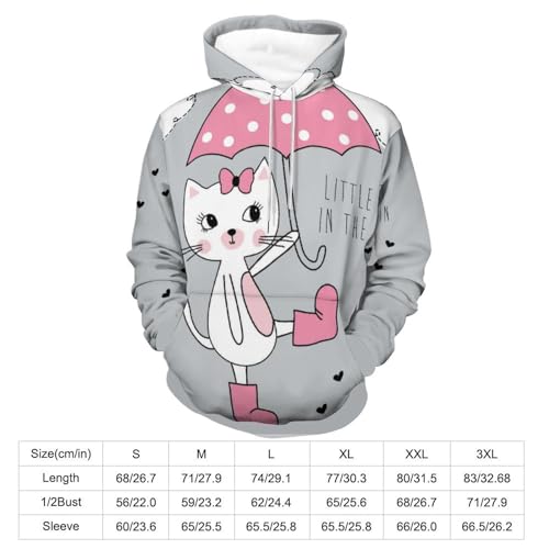 Sweat à capuche chat parapluie UMENG pour vos sorties décontractées