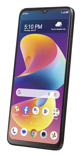 Image of Tracfone TCL 50 LE, 64GB, Gray (Locked to | Prepaid Smartphone, 6.56-inch HD+ NXTVISION Display, AI Powered Camera