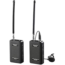 Saramonic SR-WM4C - Micrófono de Solapa inalámbrico VHF, Color Negro