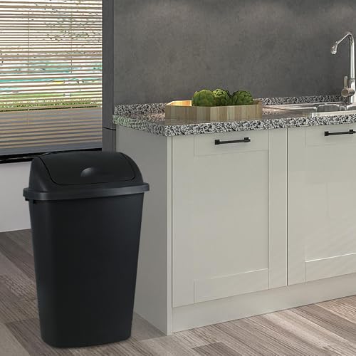 4 pack canecas de basura grandes con tapa basculante miniatura 7