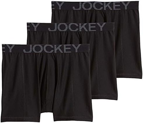 Jockey Active Mesh Boxer Brief Black SM