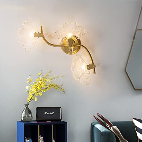Lámpara de pared creativa de ginkgo para iluminar tu salón moderno 7