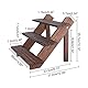 NBEADS 3-Tier Retail Ohrring Display Riser, Kaffeefarbe Ohrring Ringhalter Abnehmbarer Unbehandelter Holz Schmuckkarten Ausstellungsständer Für Den Einzelhandel Mit Nut für Kunsthandwerk Schmuck